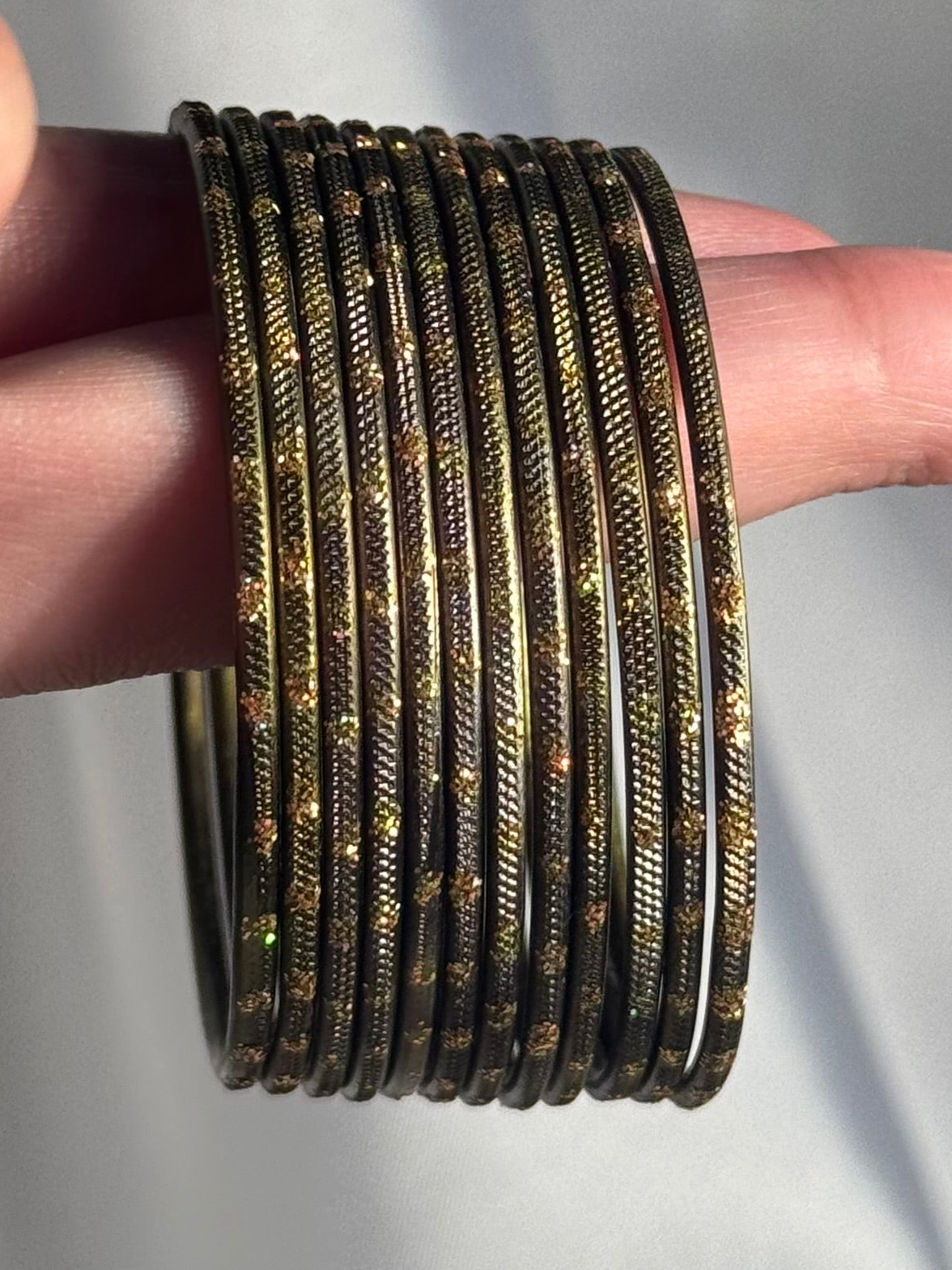 Glitter bangles grey - (kids collection)