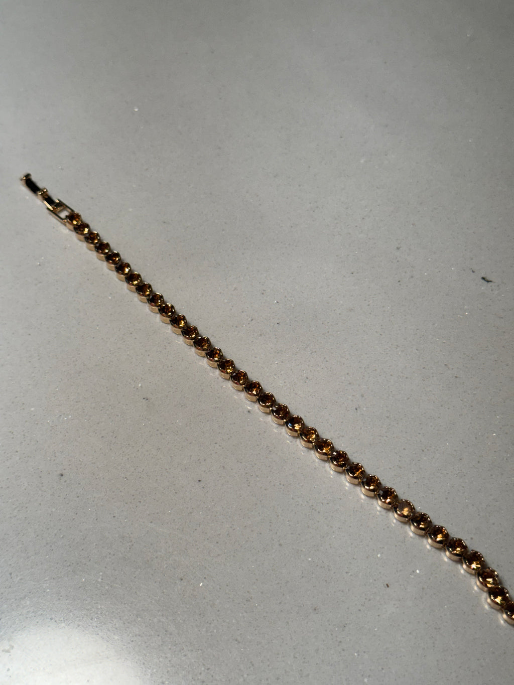 Beaded Prism bracelet-copper and gold(Mahnoorbano)
