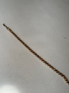 Beaded Prism bracelet-copper and gold(Mahnoorbano)