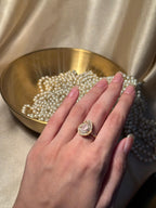 Droplet Ring Gold - Pink