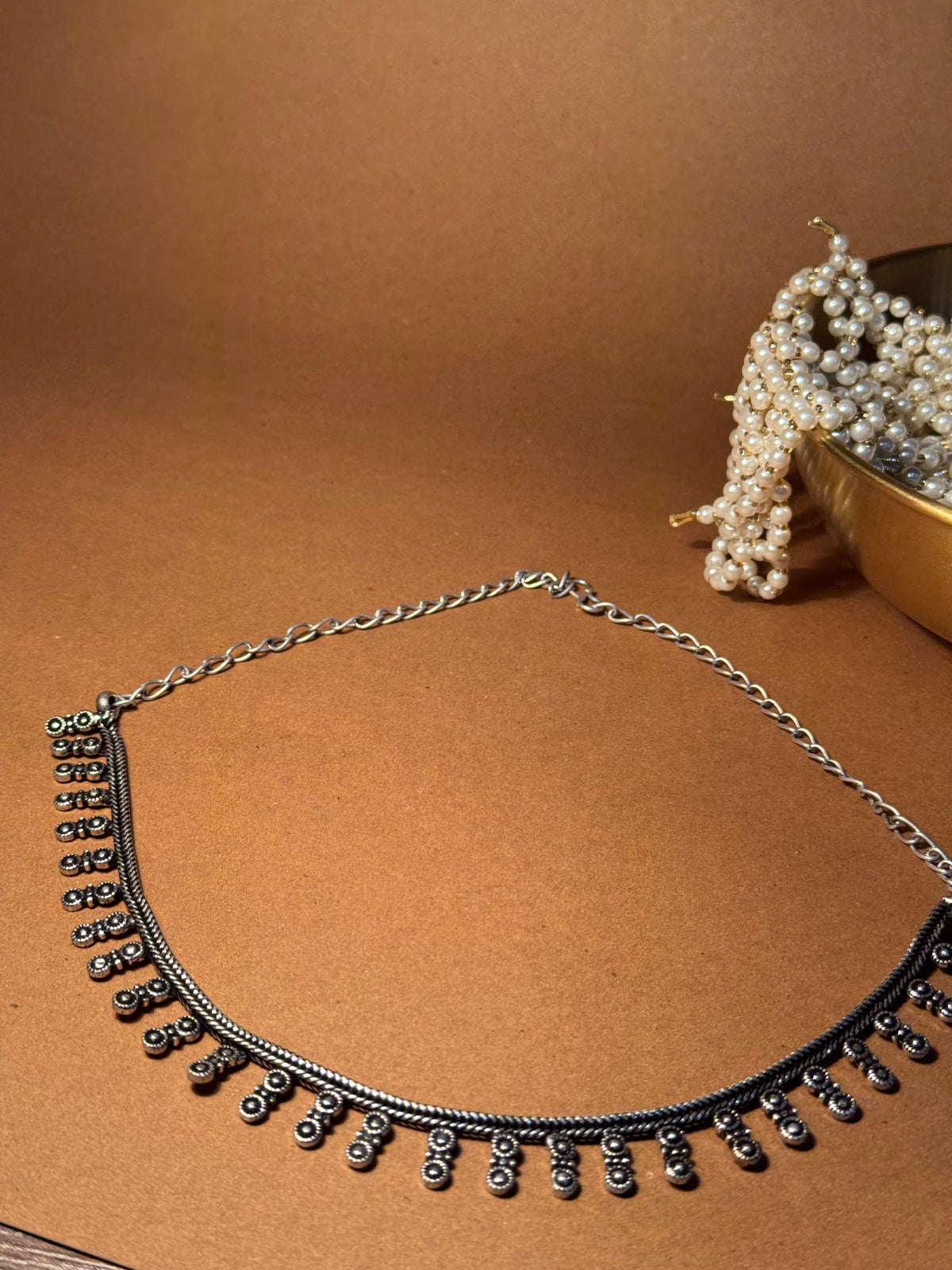 Oxidized Necklace - Dotted