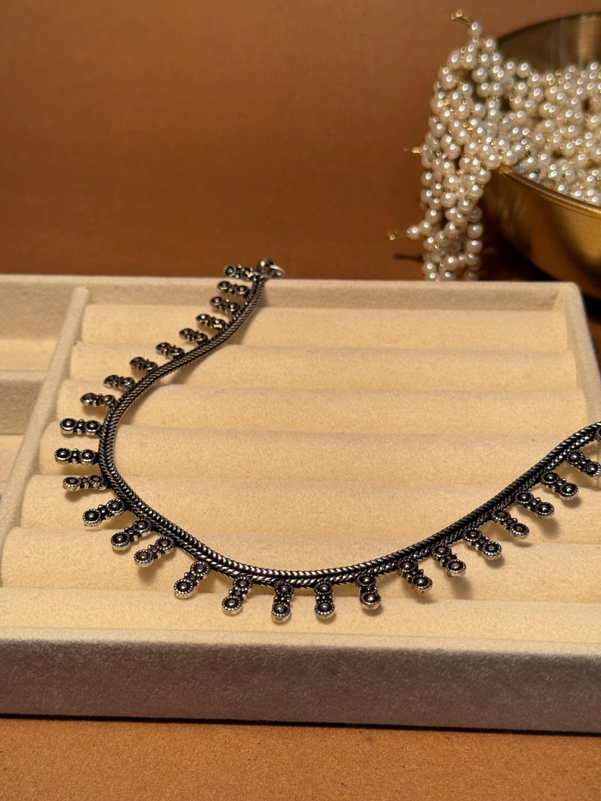 Oxidized Necklace - Dotted