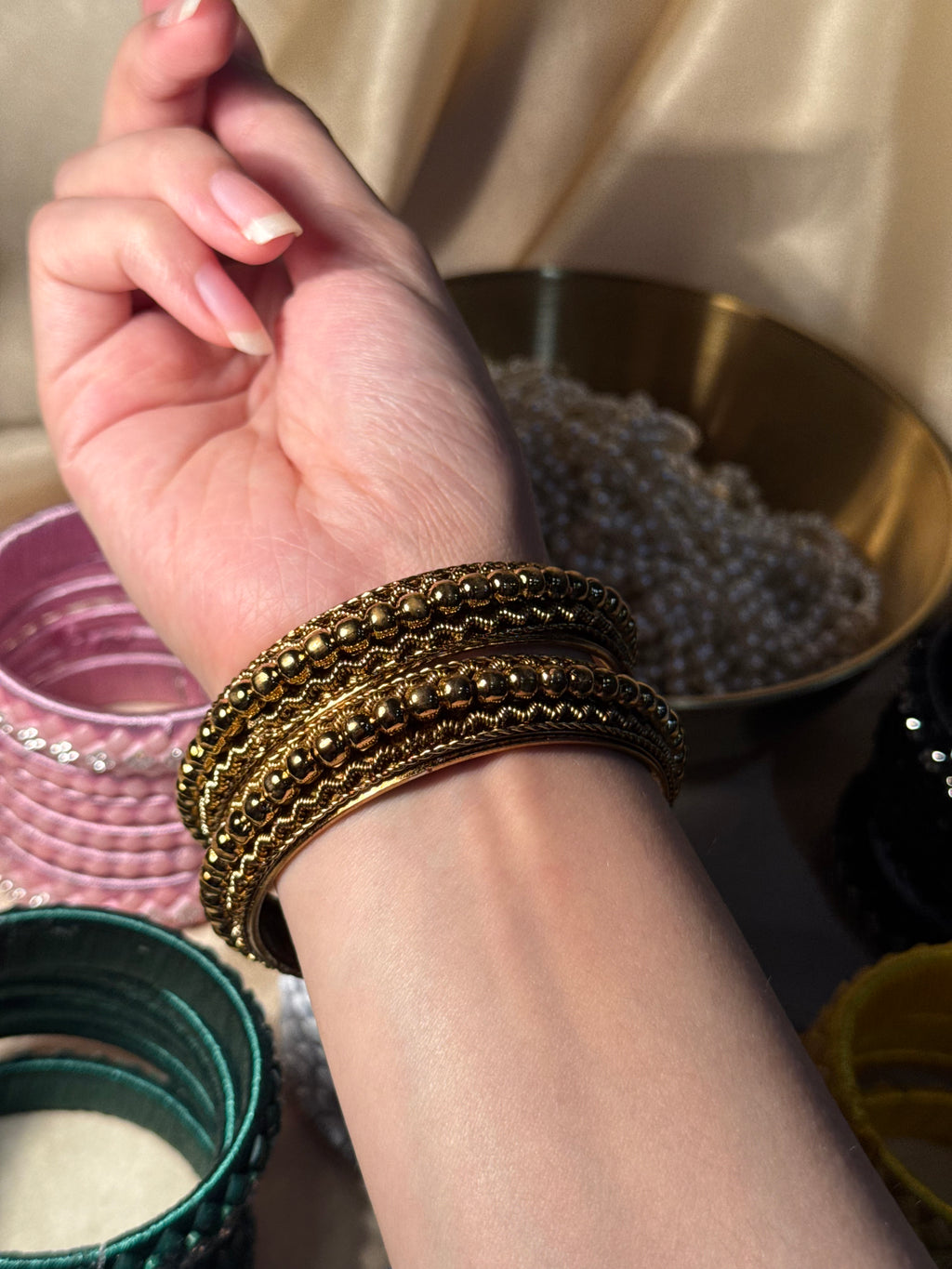 Gold bangle rozana collection