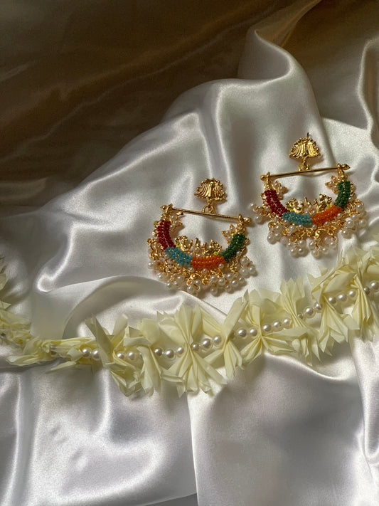 Peacock Earrings - Multicolor 3