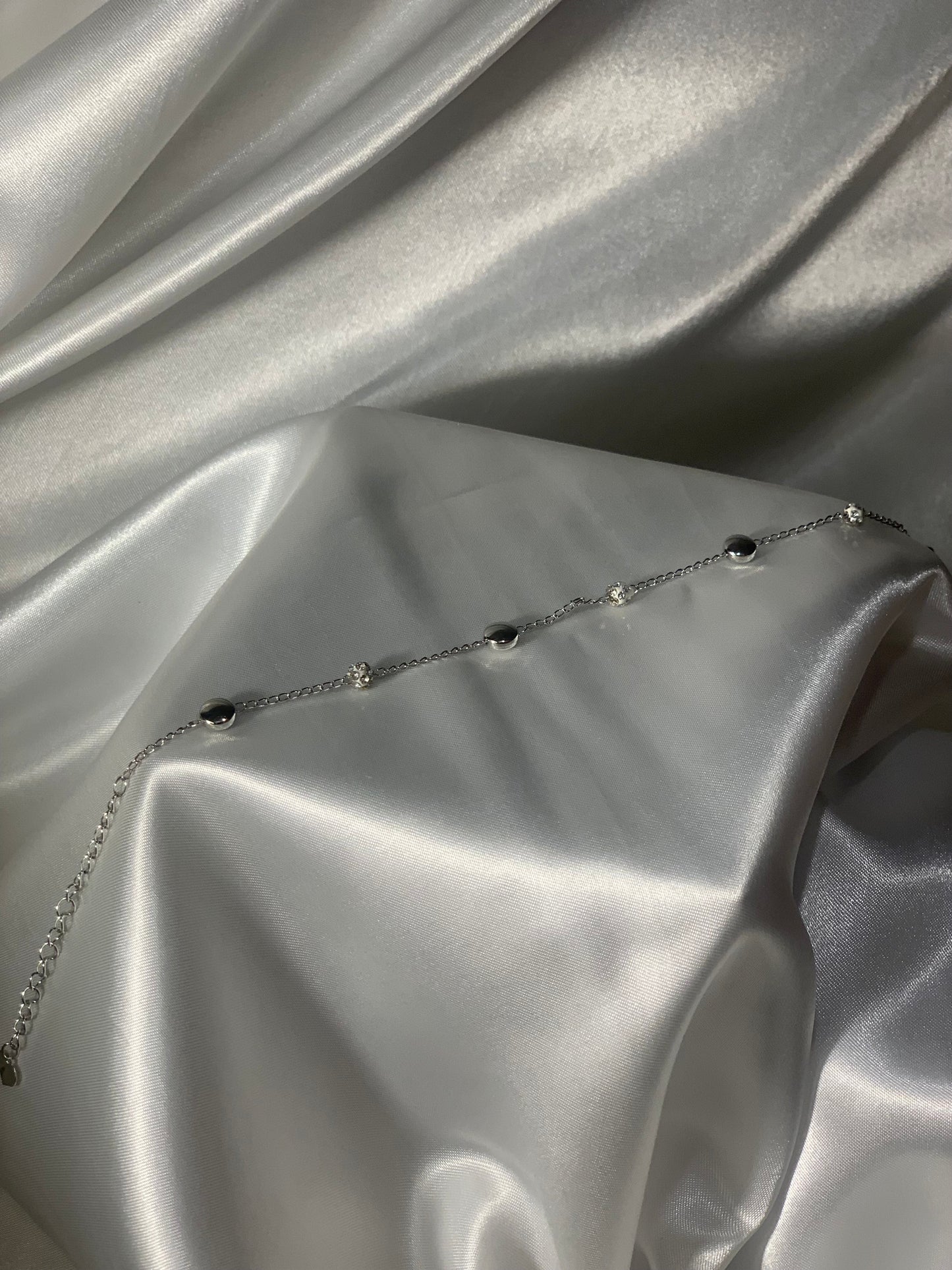 Zohra Anklet - silver balls