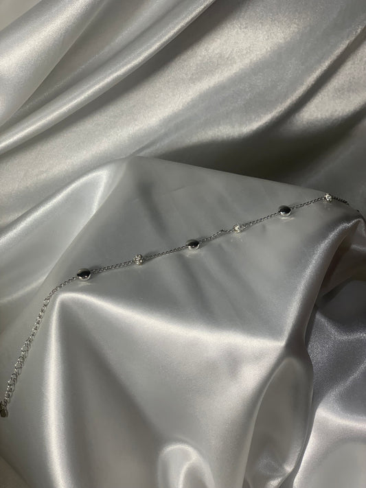 Zohra Anklet - silver balls