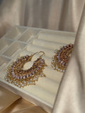 Mahrani earrings- peach