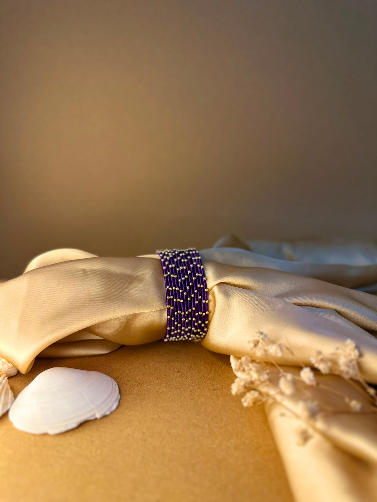 Dotted bangle 12 pcs - dark purple