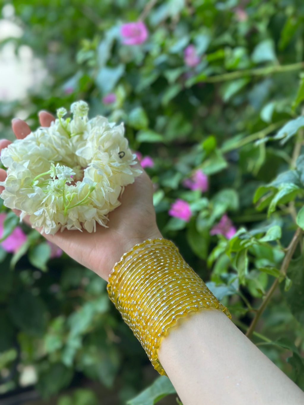 Raindrop bangle (6)yellow