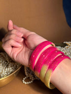 Two shade bangle - Yellow n Red