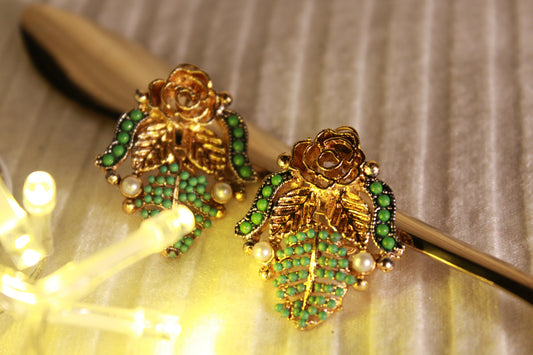 EFS-05  Gold Plated Rose - Green