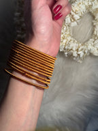 thread bangles gold