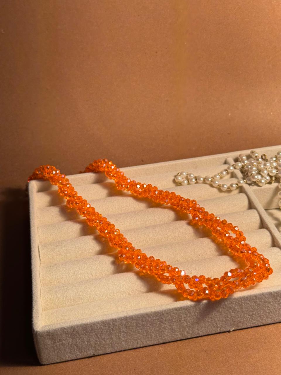 Crystal Chain - Orange
