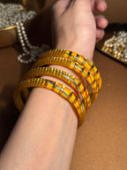 Sunshine Gulnaz bangle - Blue n Red