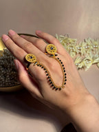 Round Sona Double Ring - Grey
