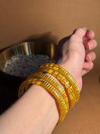 Sunshine Gulnaz bangle - Red n green