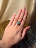 Droplet Ring Gold - Turquoise