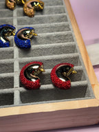 Gem hoops - Holographic - Red
