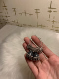Moti Meena Bali - Grey Gold