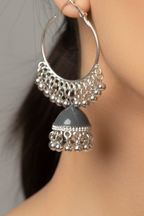 Moti Meena Bali - Grey Gold