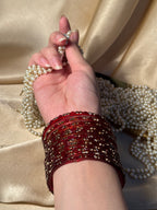 Gem bangles maroon