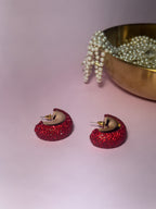 Gem hoops - Holographic - Red