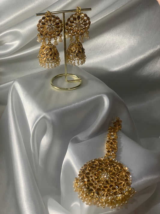Alizay set Copper ( bindiya and Jhumky)