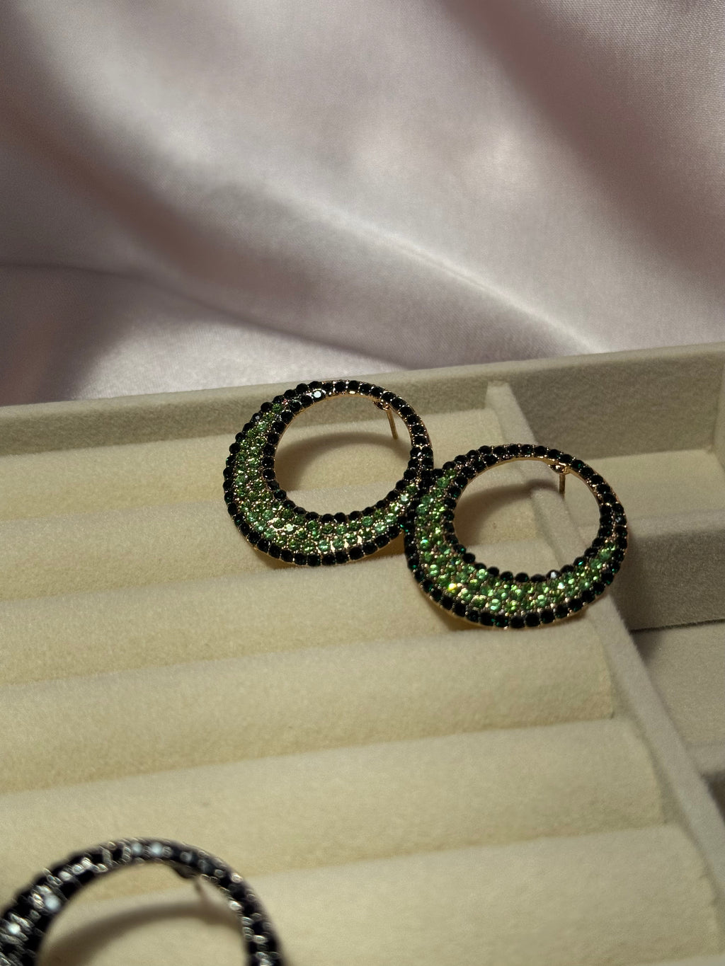 Black and green hoops- rozana