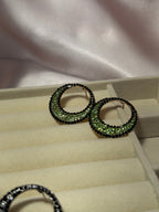 Black and green hoops- rozana