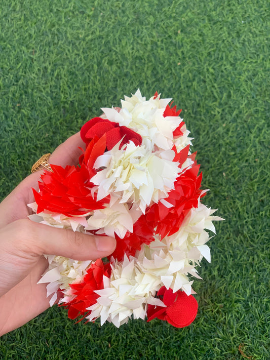 Gajra - Red and White Pair