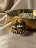 Black and white jhumki - rozana
