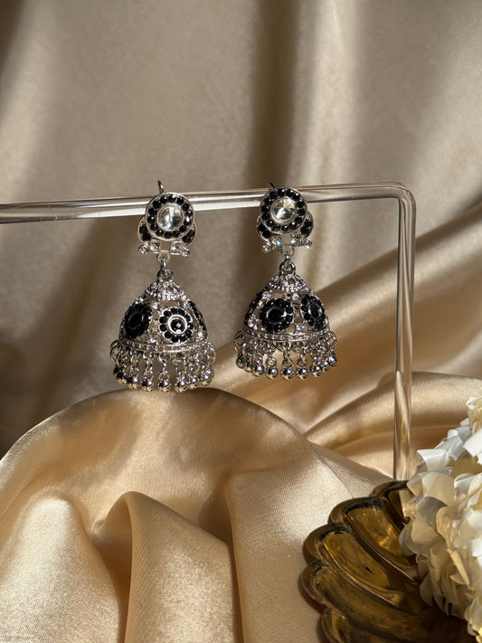 Ghazal khass collection-silver and black