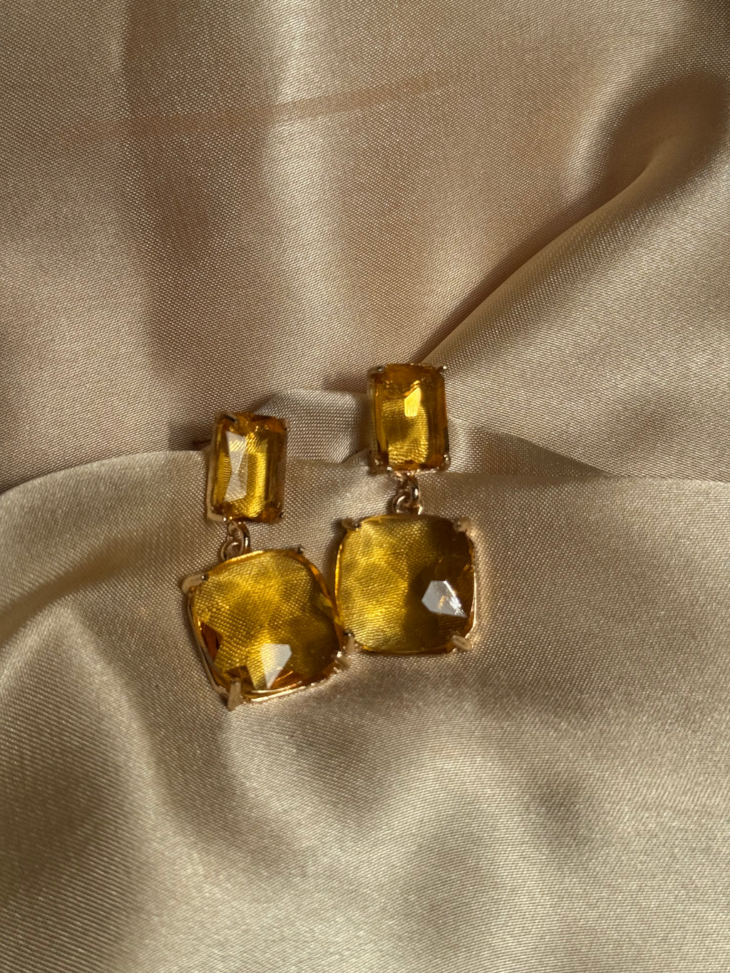 Enamel Earrings - gold