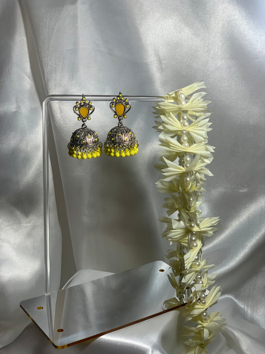 Hurrem Jhumkay (Yellow)