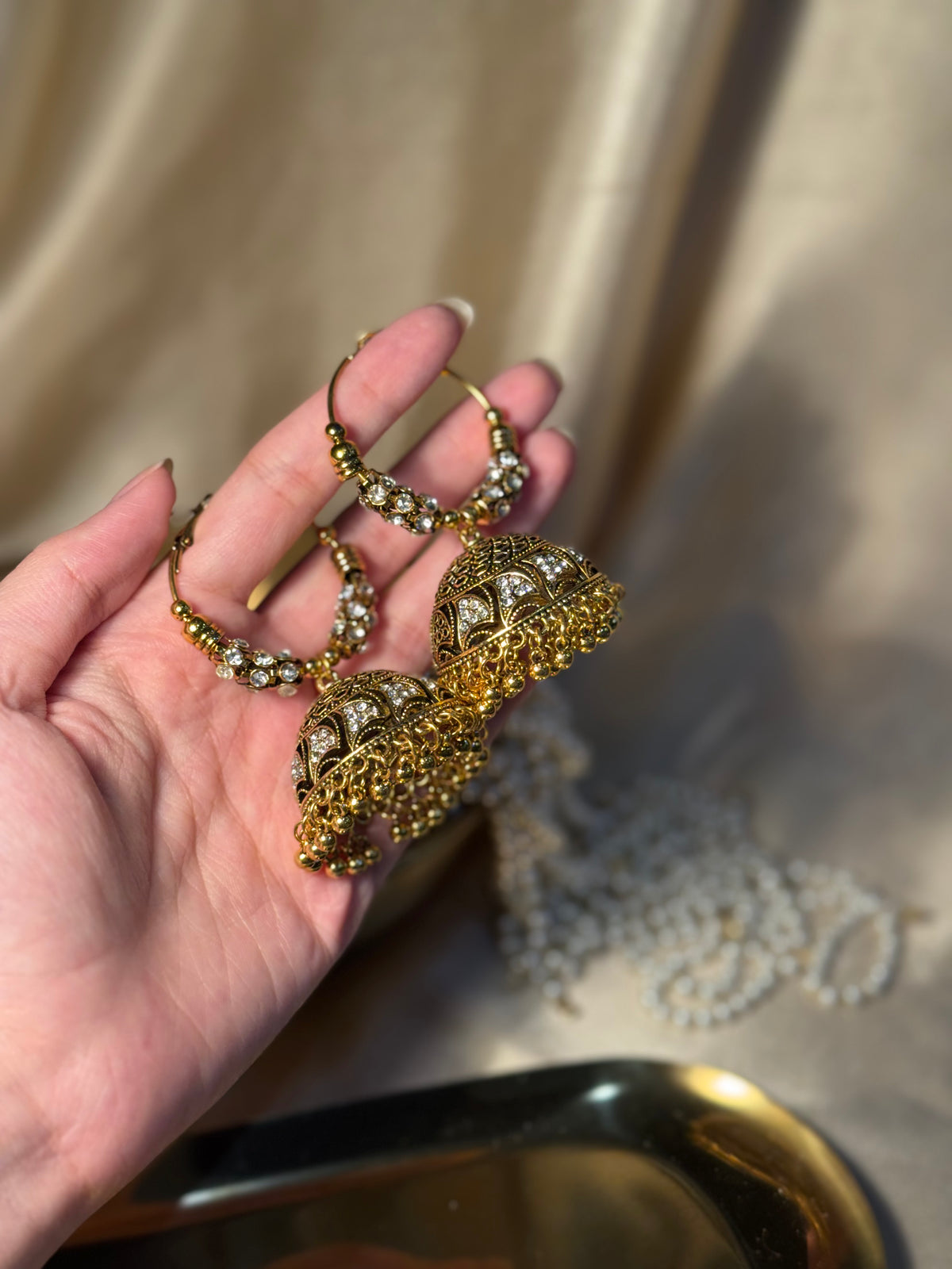 Bano Bali 2.0 - antique Gold(white stone)