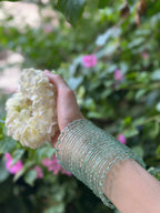 Raindrop bangle (6) sage