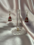 Maroon Jali jhumki - rozana
