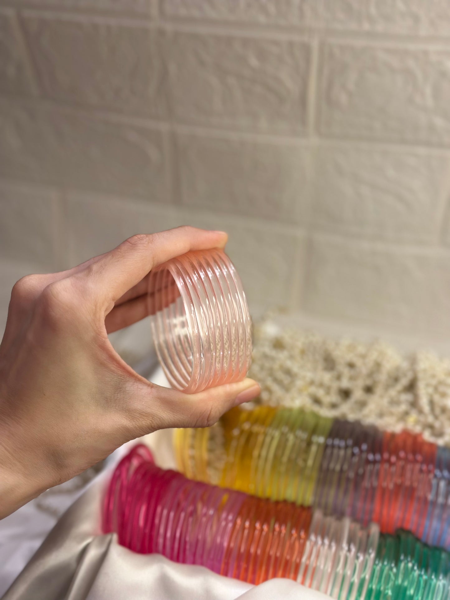 Viral Jelly bangles - Powder Pink