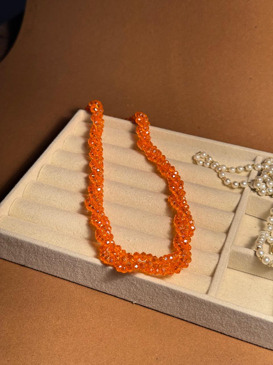 Crystal Chain - Orange