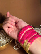 Two shade bangle - Yellow n Red