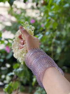 Raindrop bangle (6)-Lilac