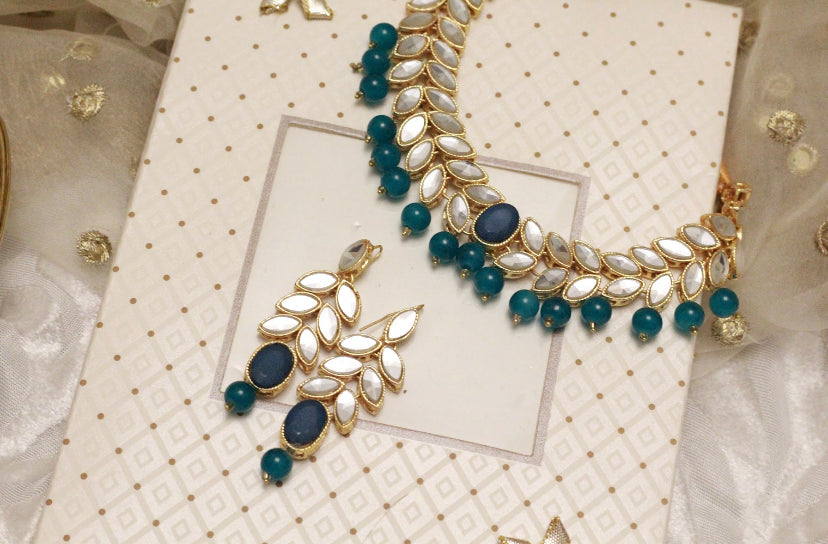 CD-21 sheesha Kundan - Blue
