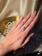 Circle Ring Silver - Pink
