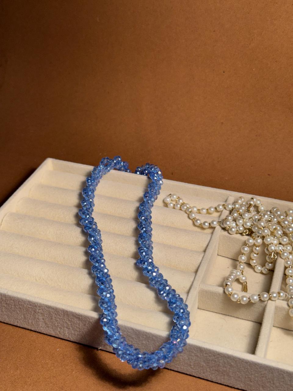 Crystal Chain - Light Blue
