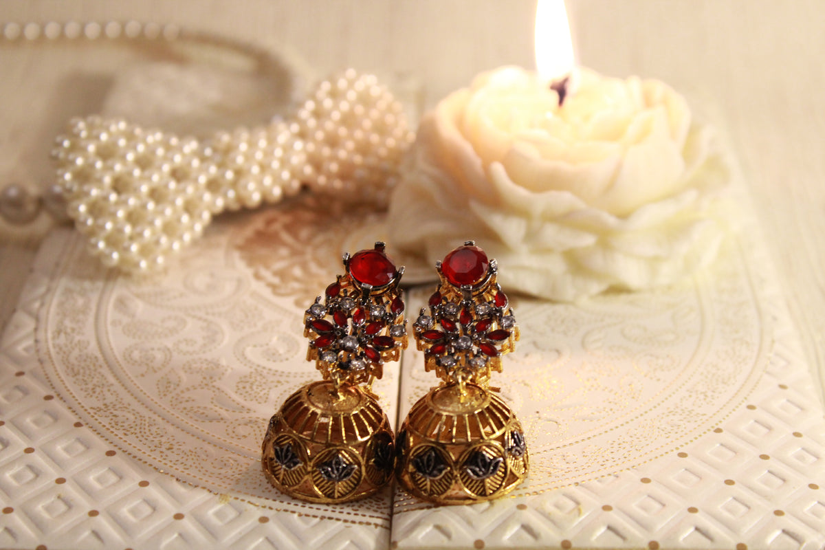Kamdaani Jhumkay - Red