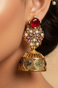 Kamdaani Jhumkay - Red