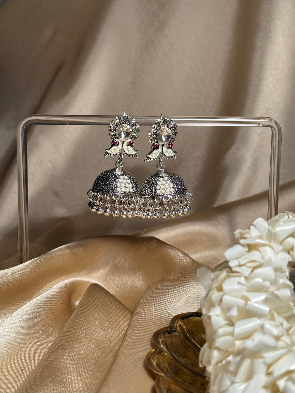 Phool chirya oxidized khass collection-silver