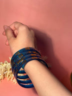 Pop Petal Bangles - Blue