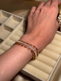 Leaf bracelet - Gold and Silver