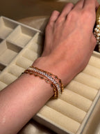 Leaf bracelet - Gold and Silver
